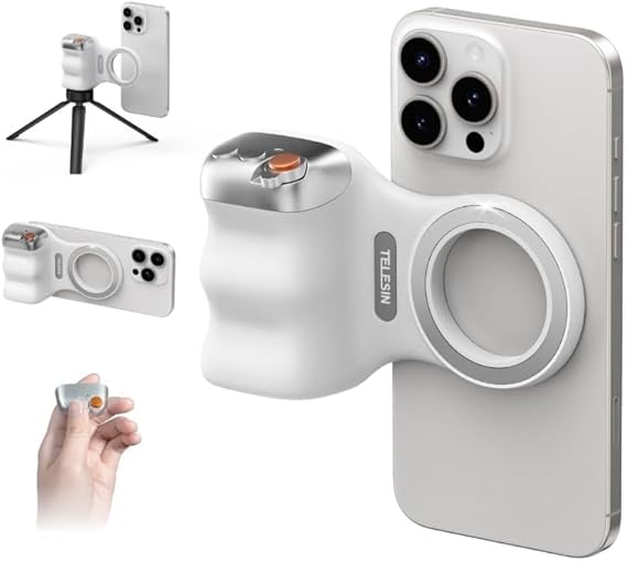 Magnetic Phone Camera Grip with Wireless Shutter – DSLR-Style Handle